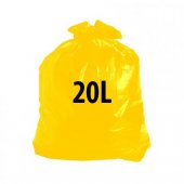 Saco para Lixo Normal  20L Amarelo (100 unidades)
