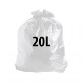 Saco para Lixo Normal  20L Branco (100 unidades)