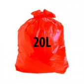 Saco para Lixo Normal  20L Vermelho (100 unidades)