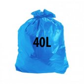 Saco para Lixo Normal 40L Azul (100 unidades)