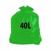 Saco para Lixo Normal 40L Verde (100 unidades)