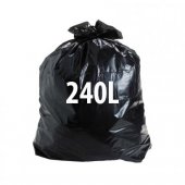 Saco para Lixo Extra Reforçado 240L Preto (50 unidades)
