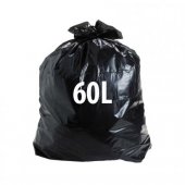Saco para Lixo Reforçado 60L Preto (100 unidades)