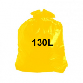 Saco para Lixo Super Reforçado 130L Amarelo (100 unidades)