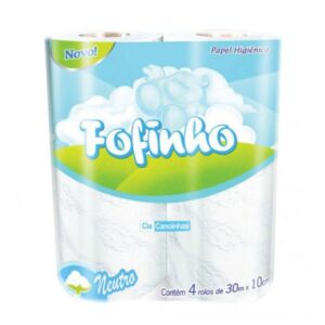 Papel Higiênico Fofinho 4x30 Folha Simples